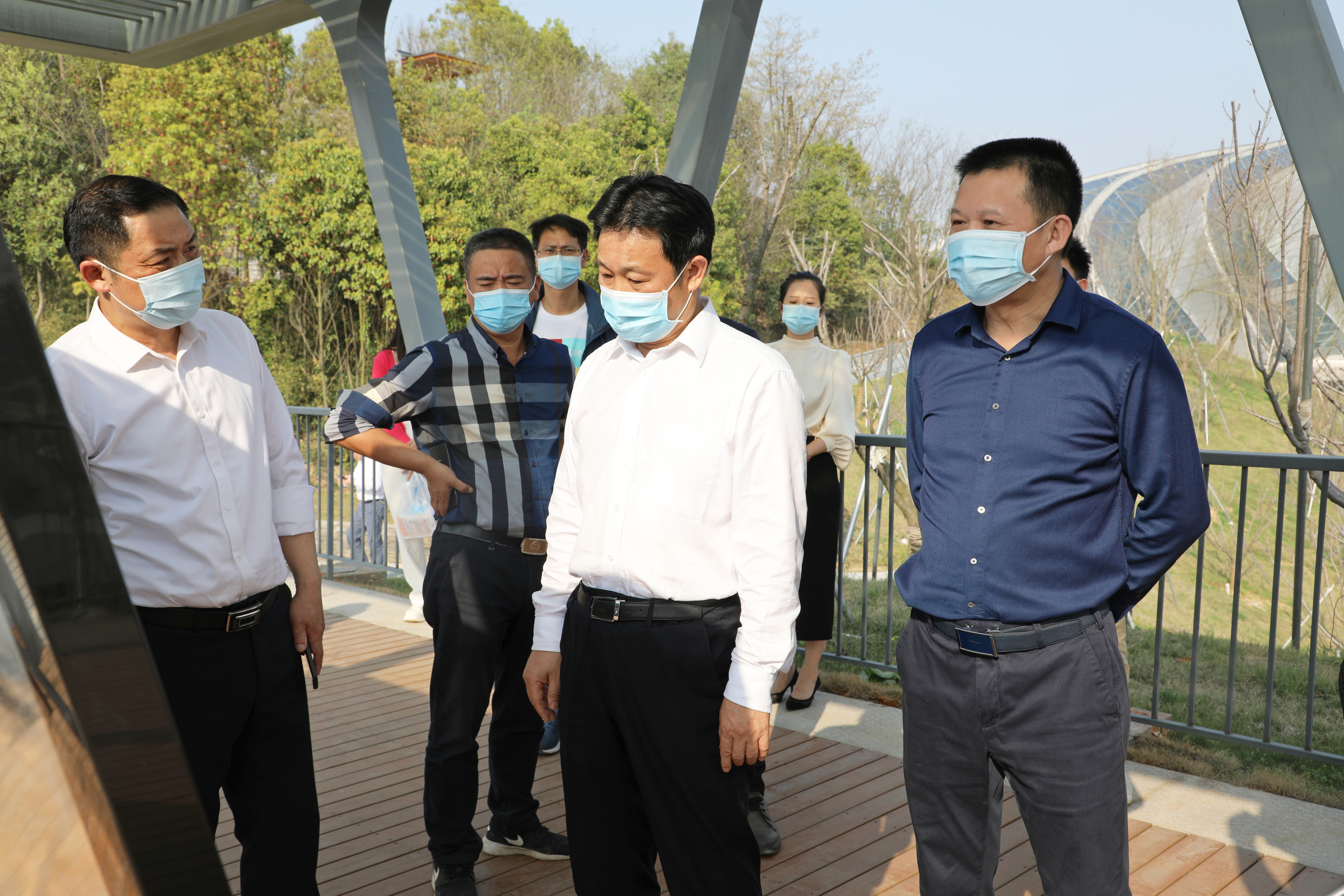 3月15日，市委副書記、湖南省第十四屆運(yùn)動(dòng)會(huì)，第十一屆殘疾人運(yùn)動(dòng)會(huì)岳陽市籌備委員會(huì)執(zhí)行主任李摯調(diào)研第十四屆省運(yùn)會(huì)部分場(chǎng)館建設(shè)項(xiàng)目。.jpg